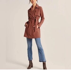 Abercrombie & Fitch Drapey Trench Coat